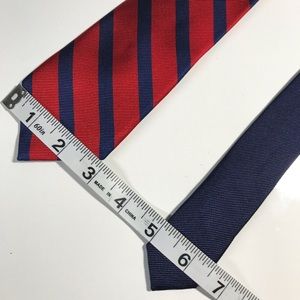 Tommy Hilfiger | Accessories | Tommy Hilfiger Red And Blue Striped Tie ...